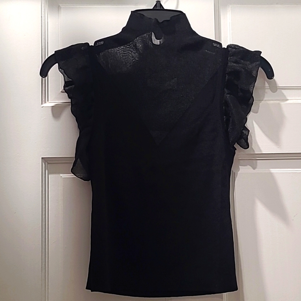 Zara black crop top 2893/103 size small